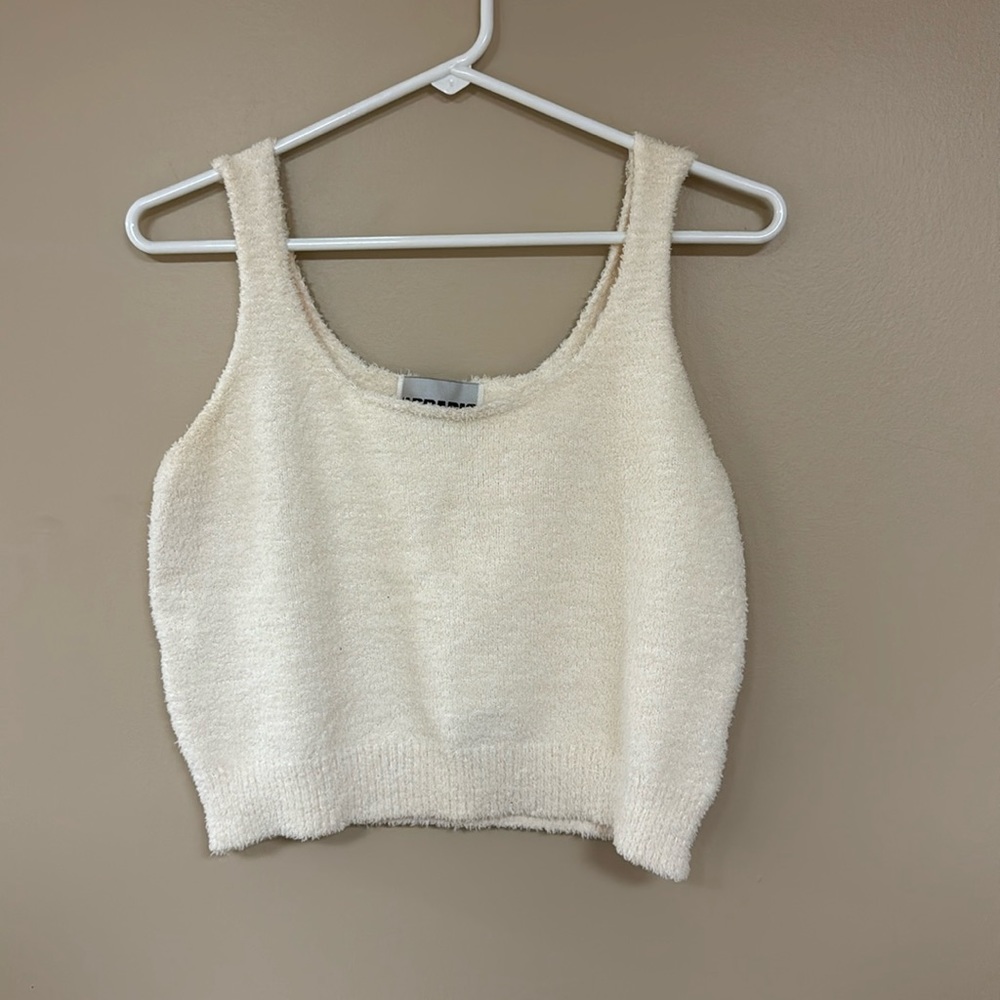 Apparis cream soft tank matching set size M